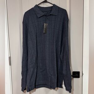 Van Heusen Blue Gray Knit Sweater NWT